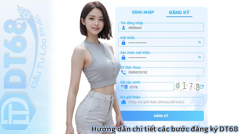 Hướng dẫn chi tiết các bước đăng ký DT68