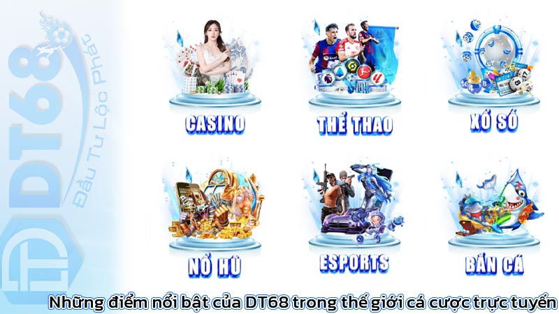 DT68 | DT68 Casino, Sòng bạc trực tuyến uy tín số 1 Việt Nam 35 Những điểm nổi bật của DT68 trong thế giới cá cược trực tuyến